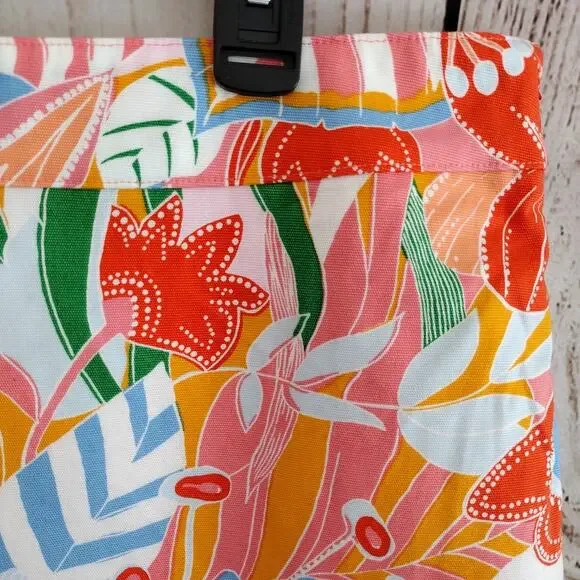 Talbots | GORGEOUS Colorful Canvas A-Line Skirt in Marvelous Floral - Picture 6 of 16